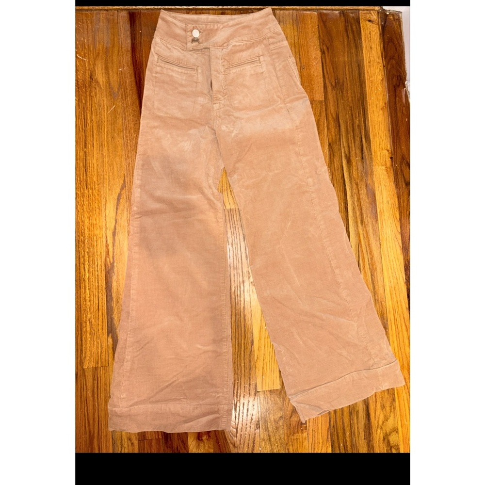 Wide Leg Corduroy Pants in Dusty Rose